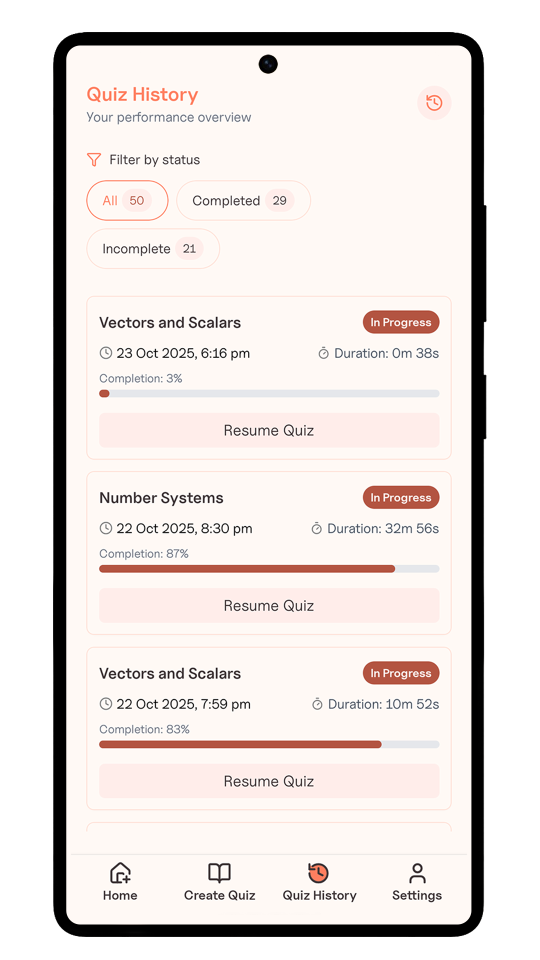 Score & Progress Tracking